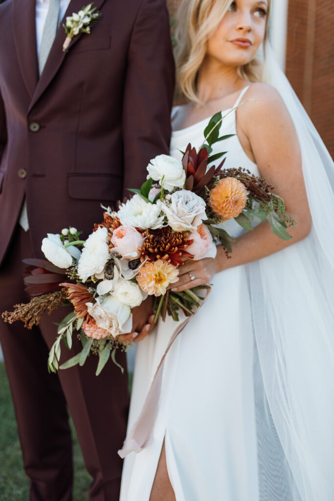 This Fall wedding in Chattanooga Tennessee was stunning with light pouring into their historic wedding venue.