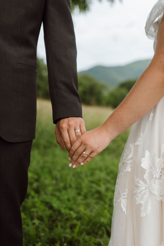 Vintage wedding Dress and colorful florals