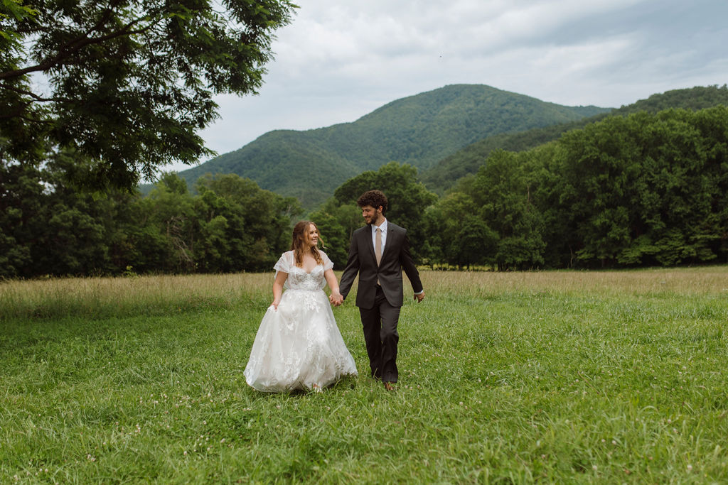 Vintage wedding Dress and colorful florals