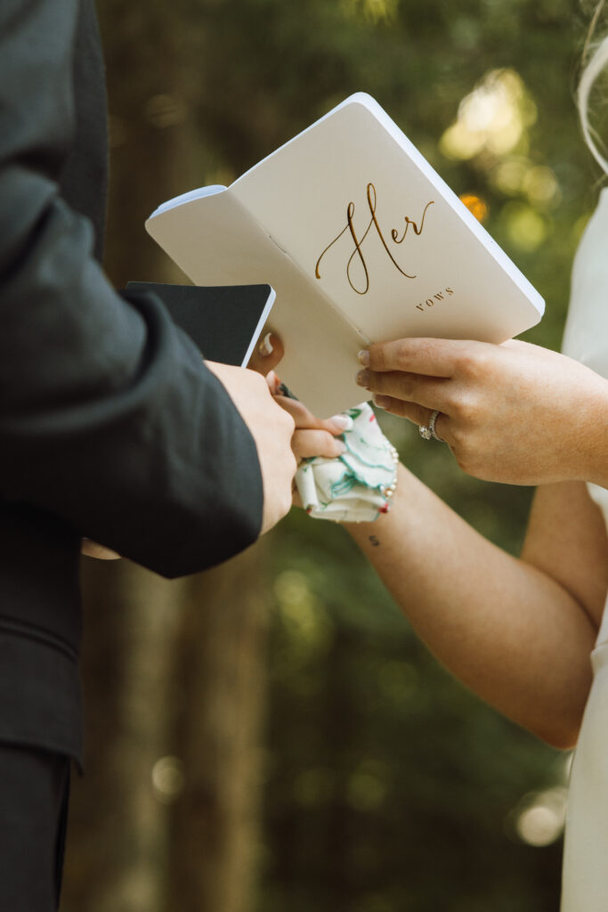 Bride and Groom at their wedding in tennessee