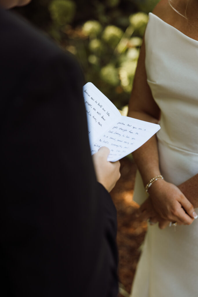 Bride and groom first look wedding in tennessee